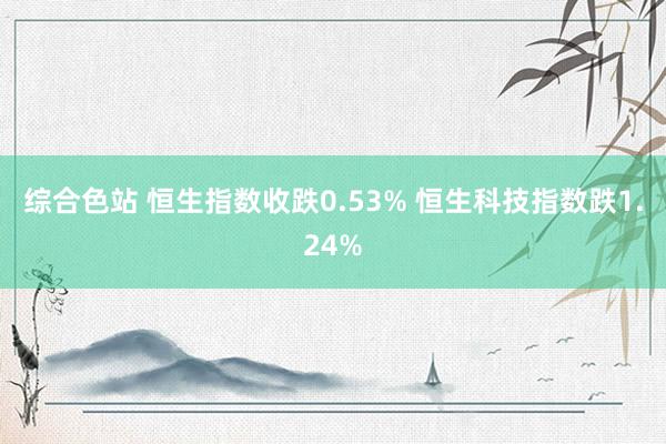 综合色站 恒生指数收跌0.53% 恒生科技指数跌1.24%